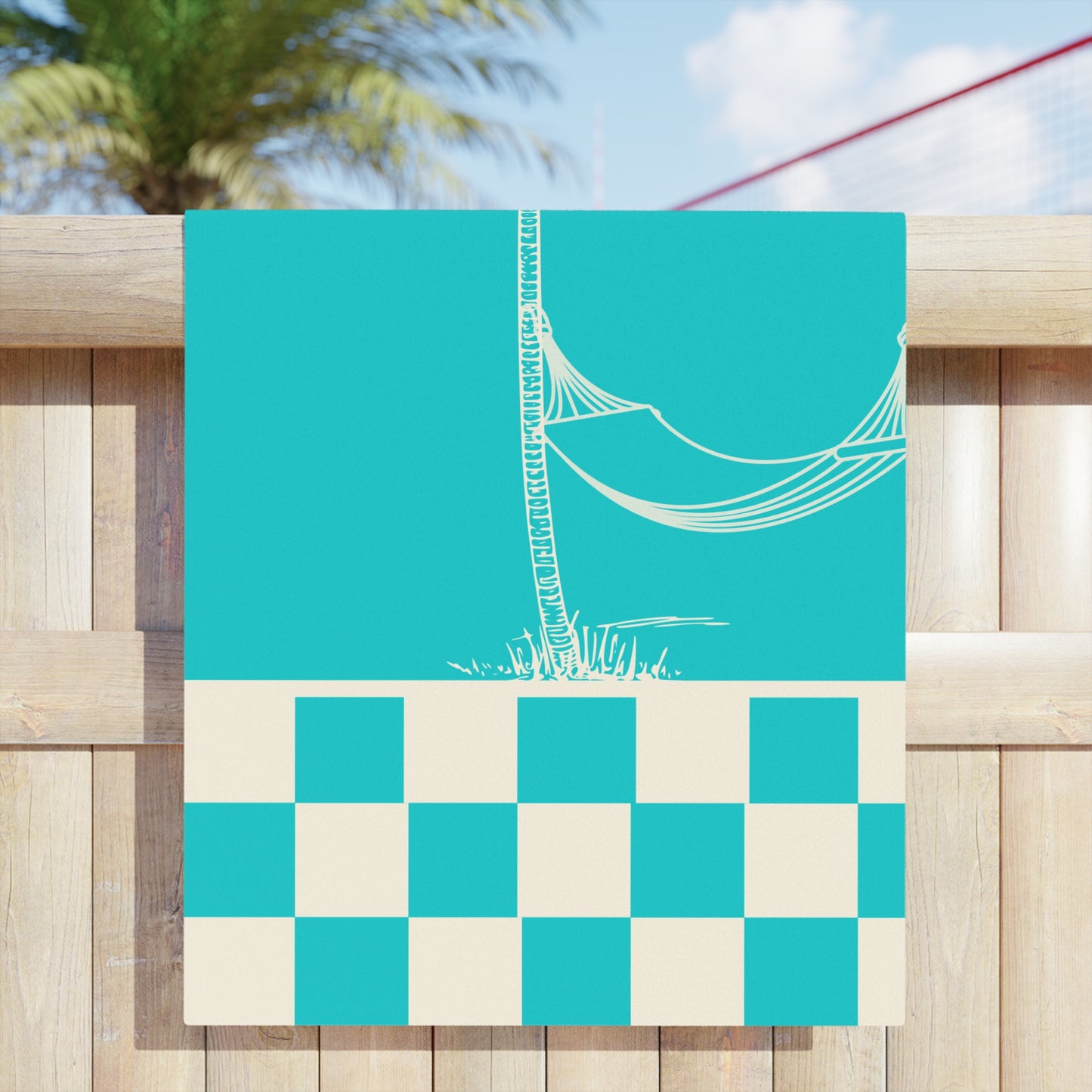 Chill Vibes Beach Towel | Tropical Palm Print | Perfect for Summer, Vacations, Poolside Relaxation, Beach Days, and Gifts