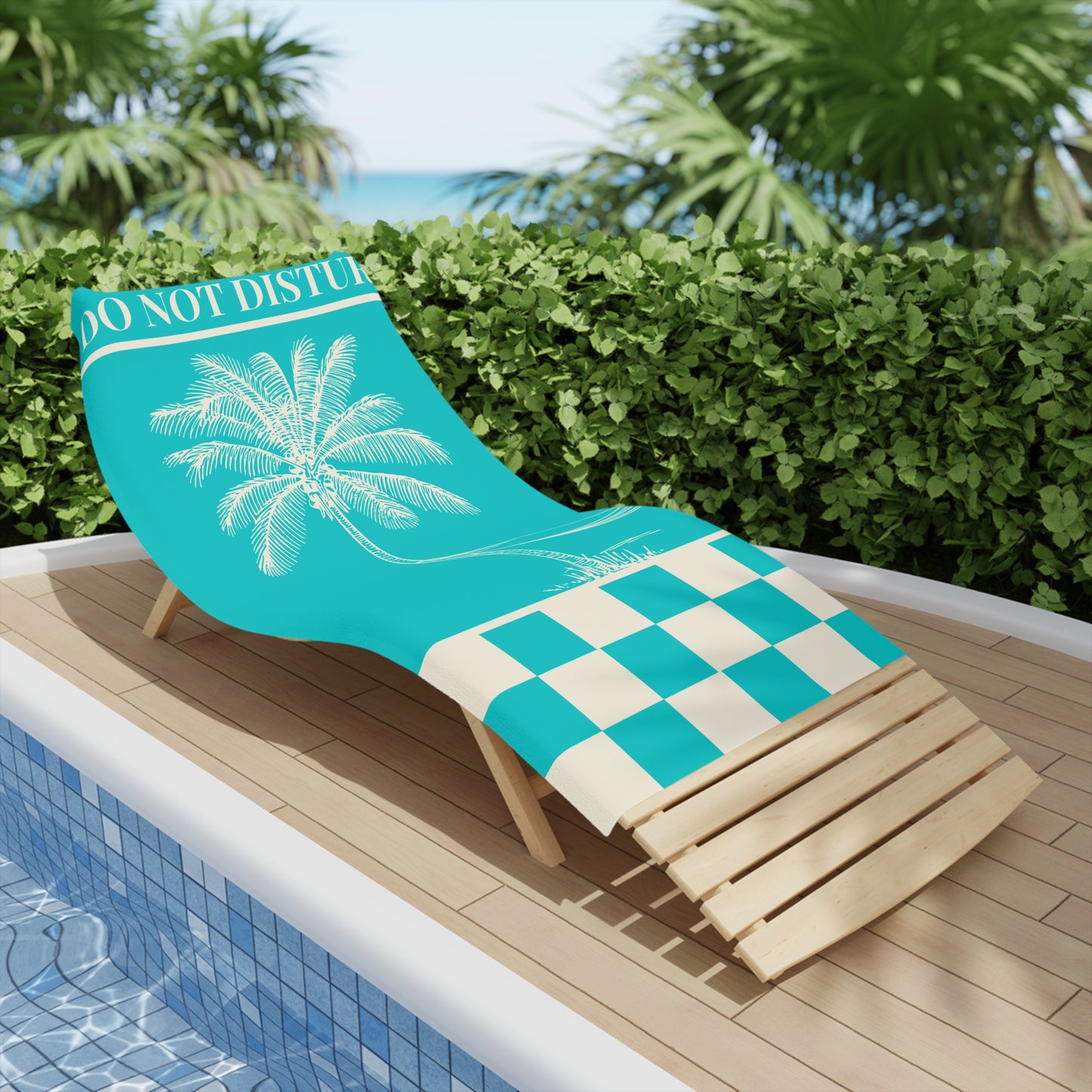 Chill Vibes Beach Towel | Tropical Palm Print | Perfect for Summer, Vacations, Poolside Relaxation, Beach Days, and Gifts