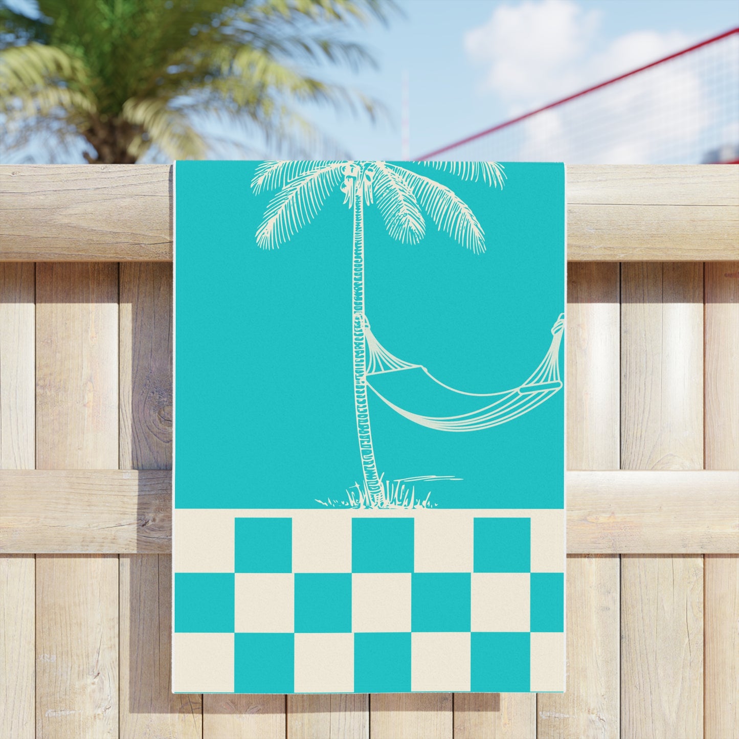 Chill Vibes Beach Towel | Tropical Palm Print | Perfect for Summer, Vacations, Poolside Relaxation, Beach Days, and Gifts