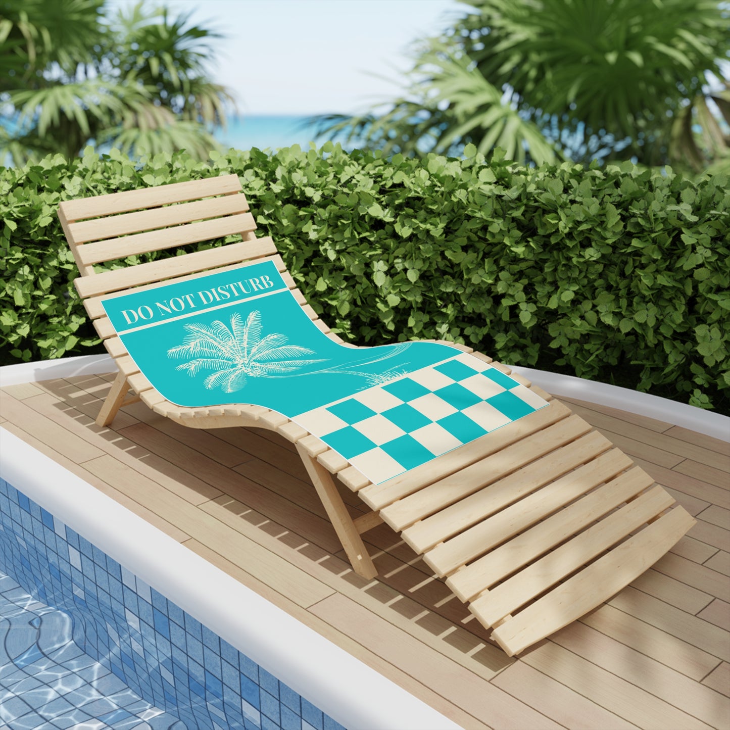 Chill Vibes Beach Towel | Tropical Palm Print | Perfect for Summer, Vacations, Poolside Relaxation, Beach Days, and Gifts