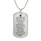 Dog Tag For Son With Custom Engraving