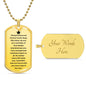 Dog Tag For Son With Custom Engraving