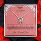 Lucky In Love Necklace Gift For Daughter