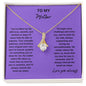 Alluring Beauty Necklace With Message To Mother