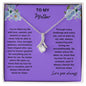 Alluring Beauty Necklace With Message To Mother