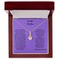 Alluring Beauty Necklace With Message To Mother