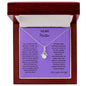 Alluring Beauty Necklace With Message To Mother
