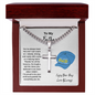 Cuban Link Chain With Engraved Artisan Cross For Fathers