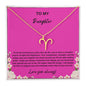 Zodiac Symbol Necklace For Daughter