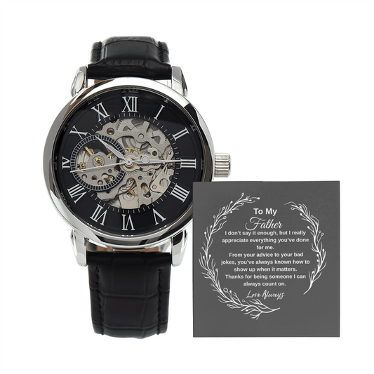 Openwork Watch For Fathers