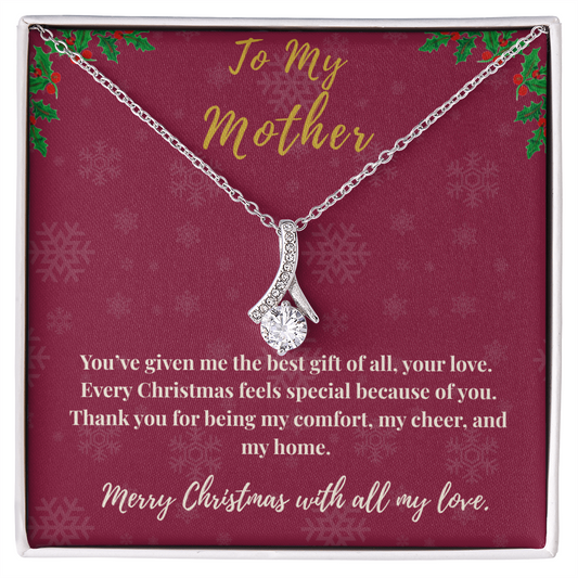 Merry Christmas To My Mother Alluring Beauty Necklace