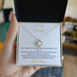 To My Daughter – Love Knot Necklace – Never Forget How Strong You Are