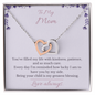 To My Mom – Interlocking Hearts Necklace – I'm So Lucky to Be Yours