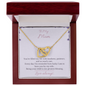 To My Mom – Interlocking Hearts Necklace – I'm So Lucky to Be Yours