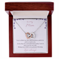 To My Mom – Interlocking Hearts Necklace – I'm So Lucky to Be Yours