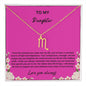 Zodiac Symbol Necklace For Daughter